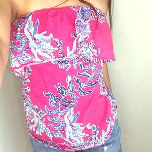 Lily Pulitzer Strapless top